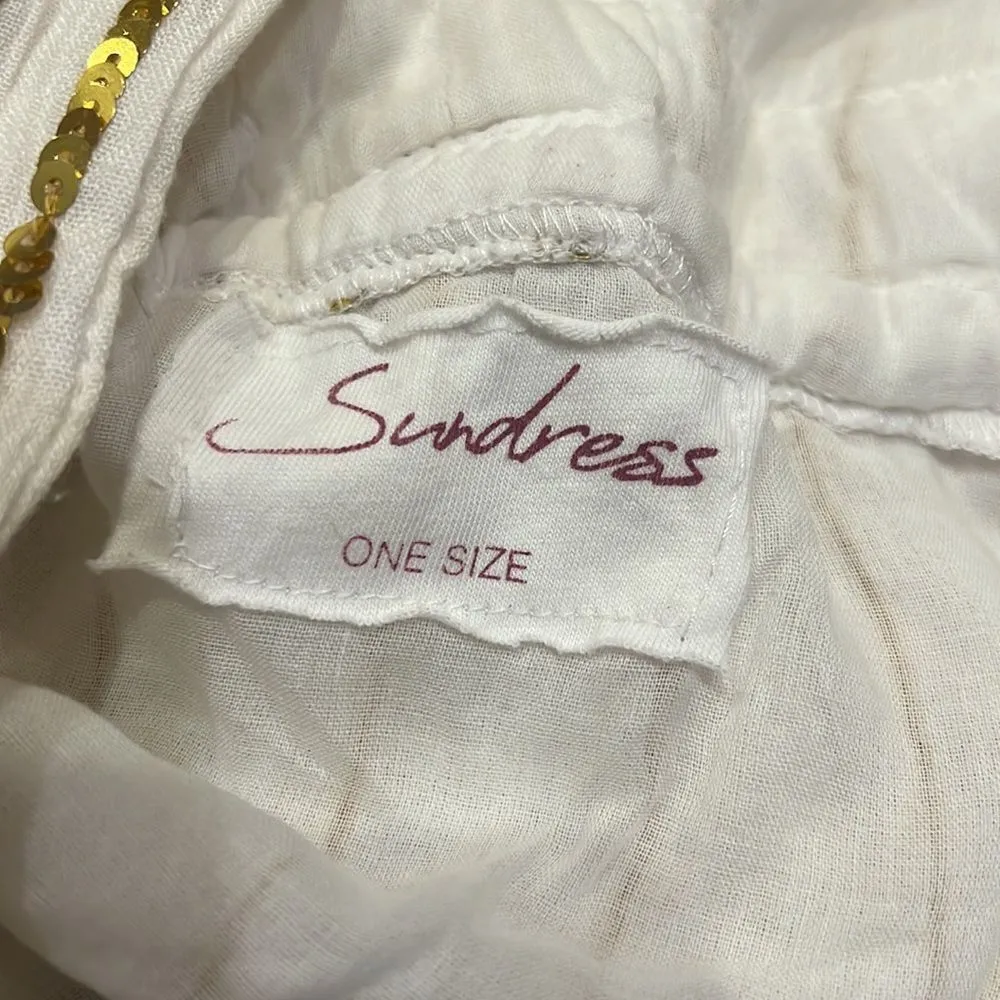 Revolve Sundress Carolina Dress in Off White & Gold one size Size undefined - Image 8