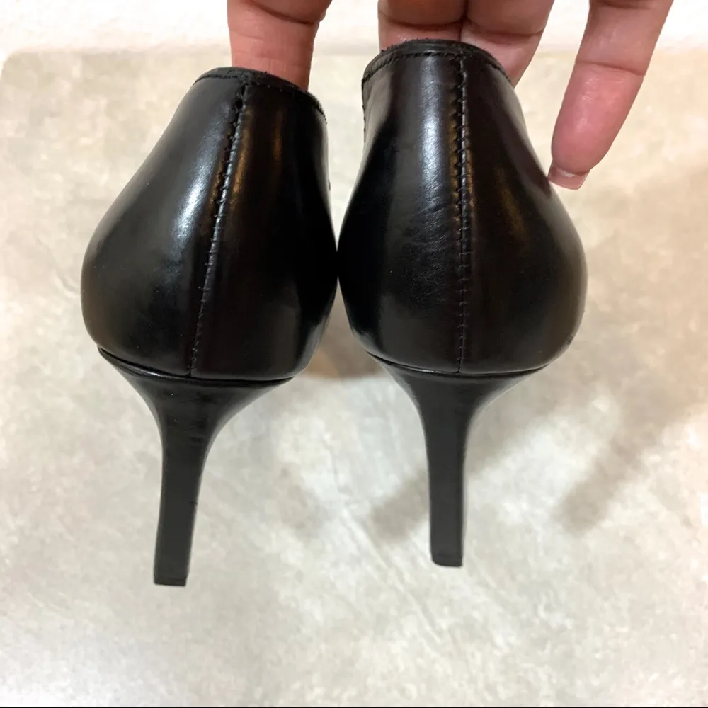 Franco Sarto Black Cut Out Heels - Image 4