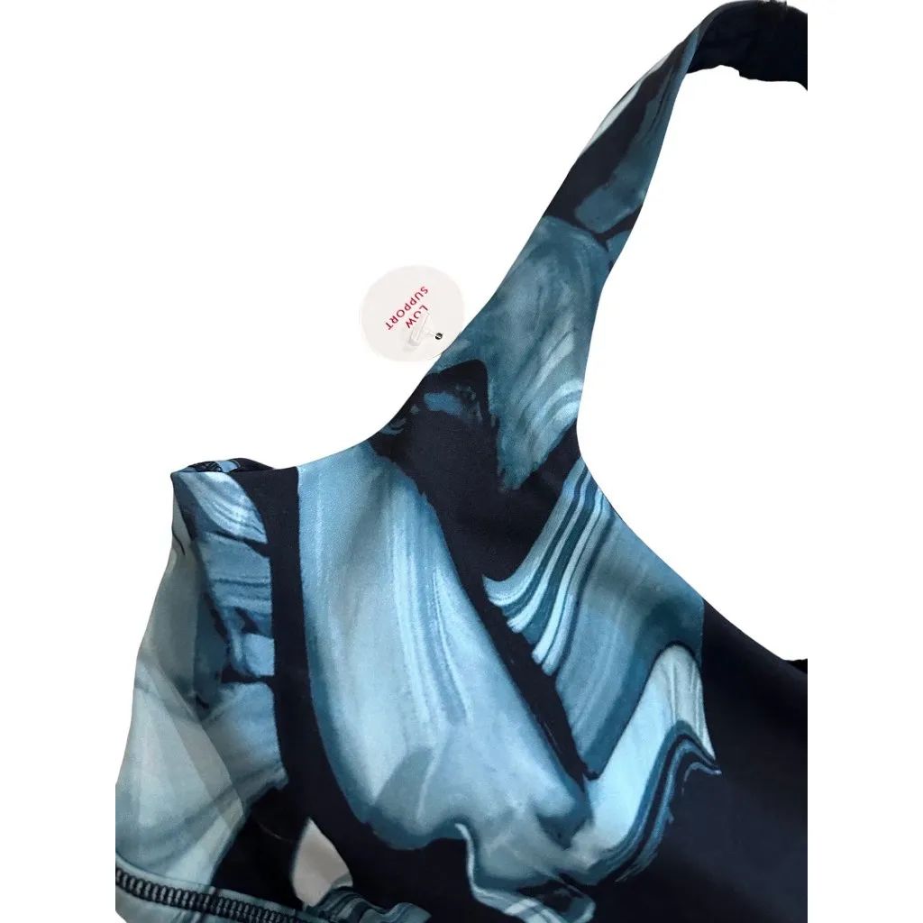 SPANX Low Impact Marbled Blue Bra Size Medium NEW - Image 5