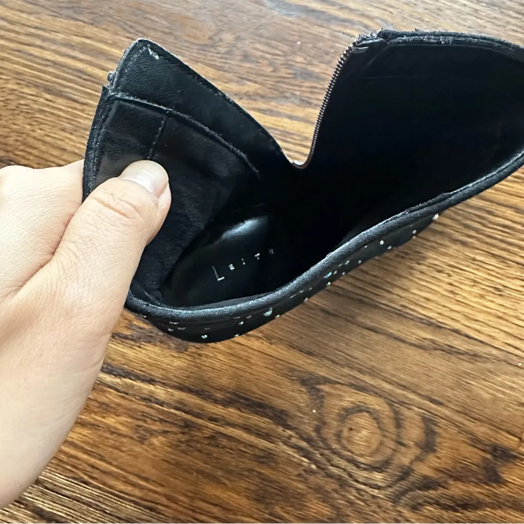 Leith Macee black rhinestone Elegant Studded Ankle Booties Size 8 - Image 9