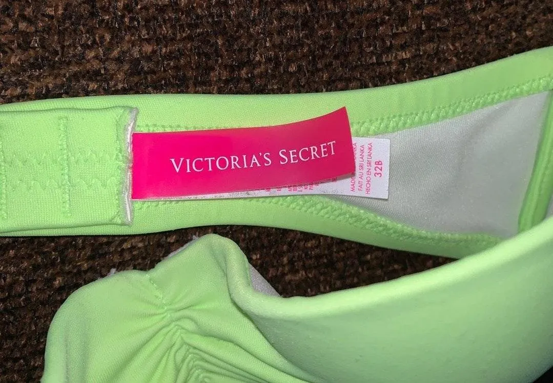 Victoria secret bandeau strapless bikini 32B top. Bottom S  - Image 7