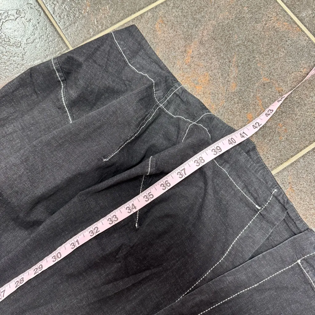 NEW Alembika Barbie Wonderful Shirt Dress Black Denim 3 US 10 - Image 15