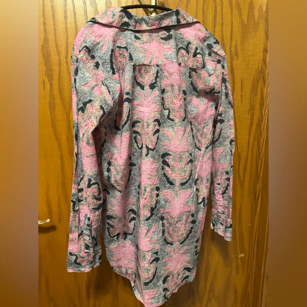 NIC+ZOE Petal Patch Printed Button Front Shirt~NWT~size XS - Image 10