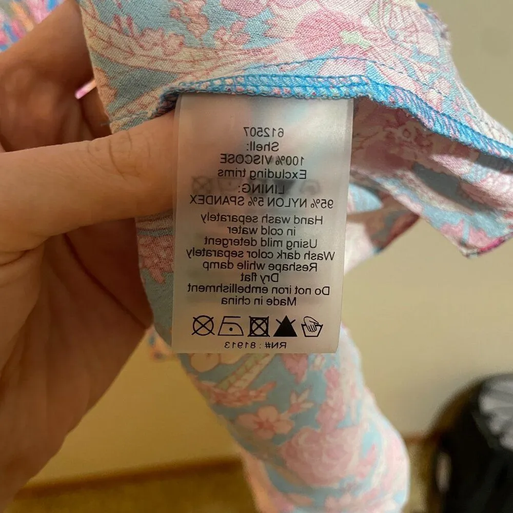 Anthropologie M Plenty by Tracy Reese Printed Botanical Wrap Mini Dress Floral - Image 9