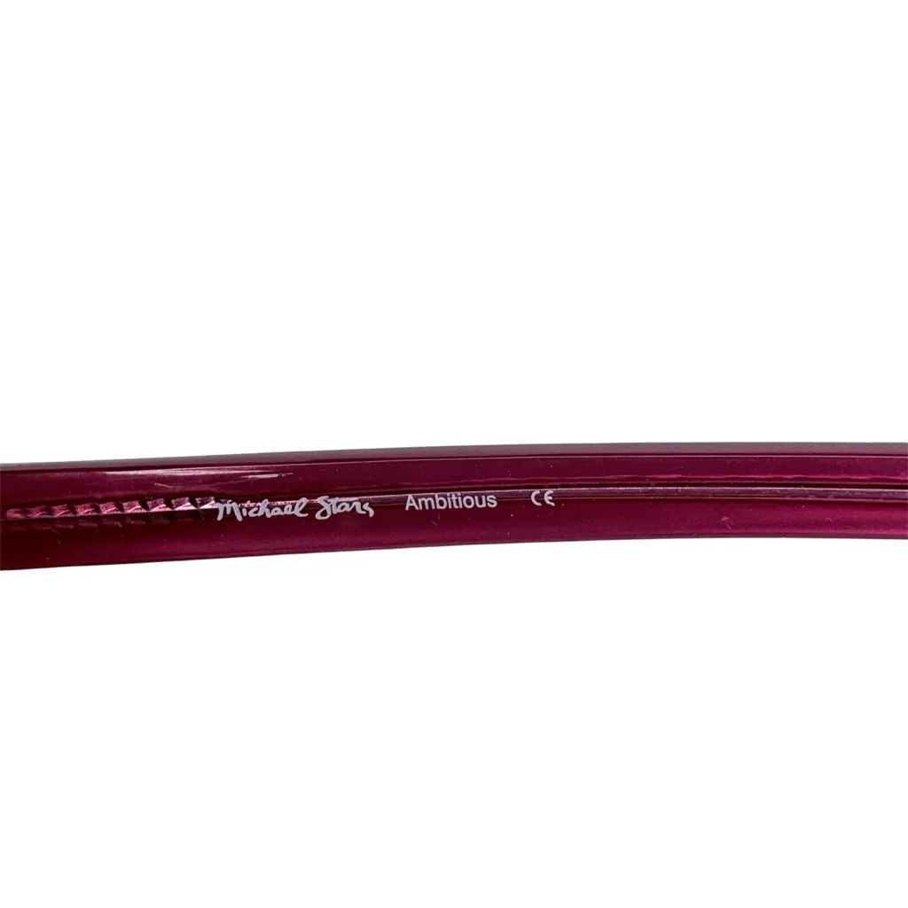 Michael Stars Ambitious Black & Pink Eyeglass Frames - Image 5