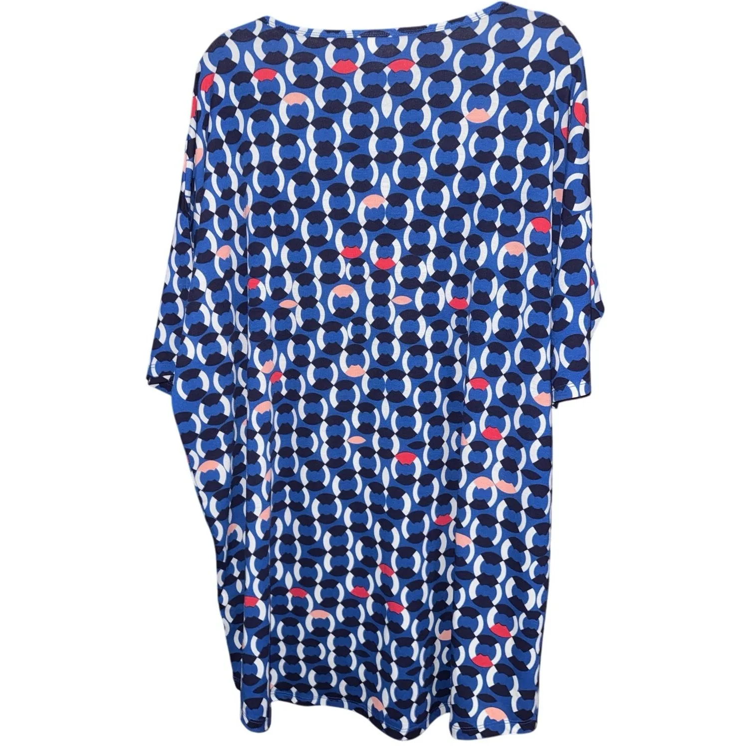 NWT LulaRoe Irma dress summer sundress flowy size XL Blue with circles - Image 4