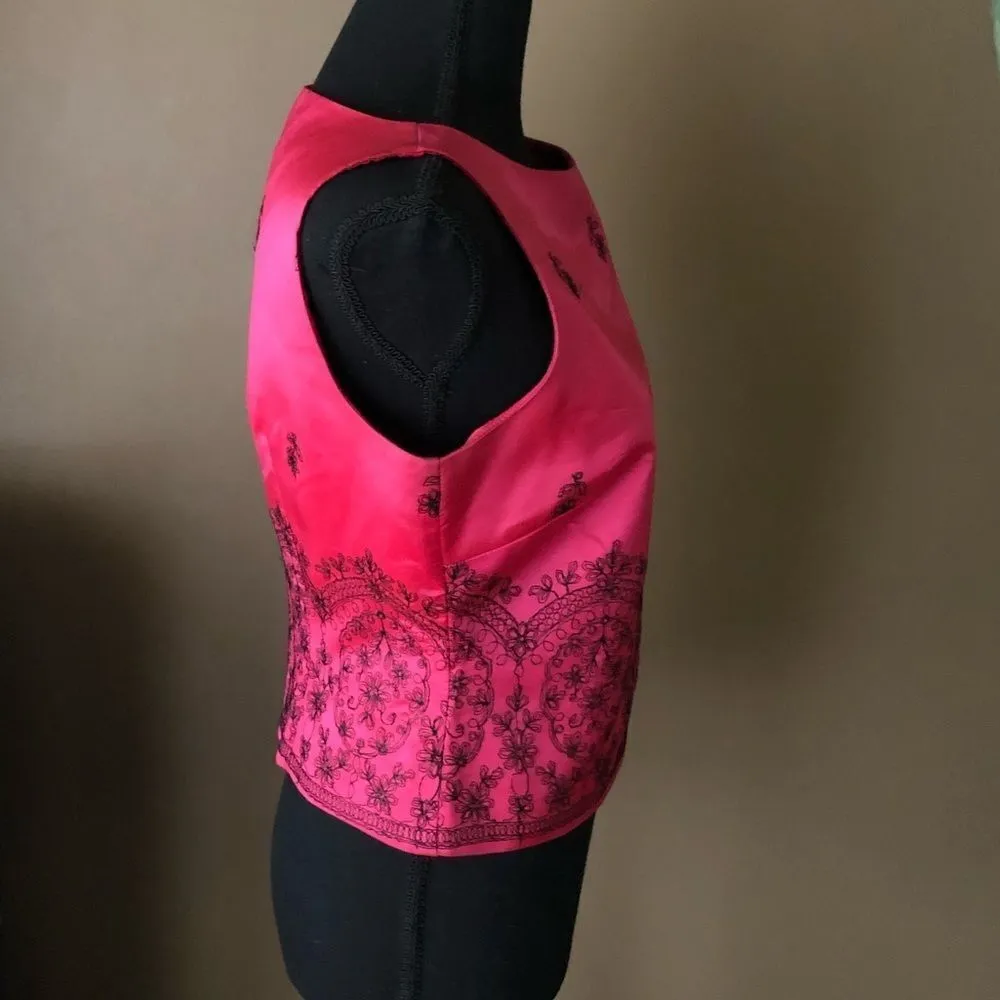 J.R Nites Embellished Blouse Pink Size 6P - Image 2