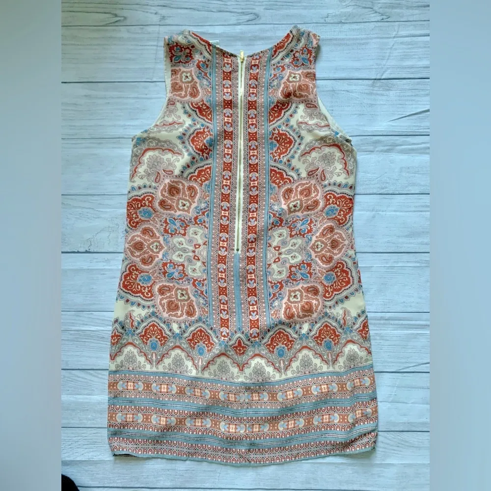 Artisan NY Paisley Sleeveless Shift Dress in Size 6 - Image 7