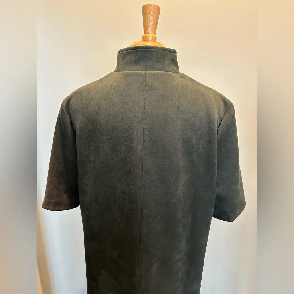 Tuckernuck Ganache Vegan Suede Clifton Green Mini Dress size XLarge - Image 8