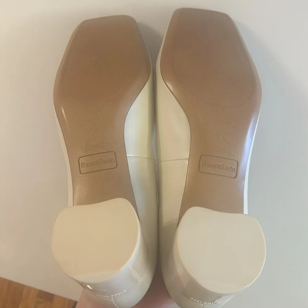 NEW Franco Sarto Women's White Natalia Classic Leather Pump Heels Size 10 - Image 6