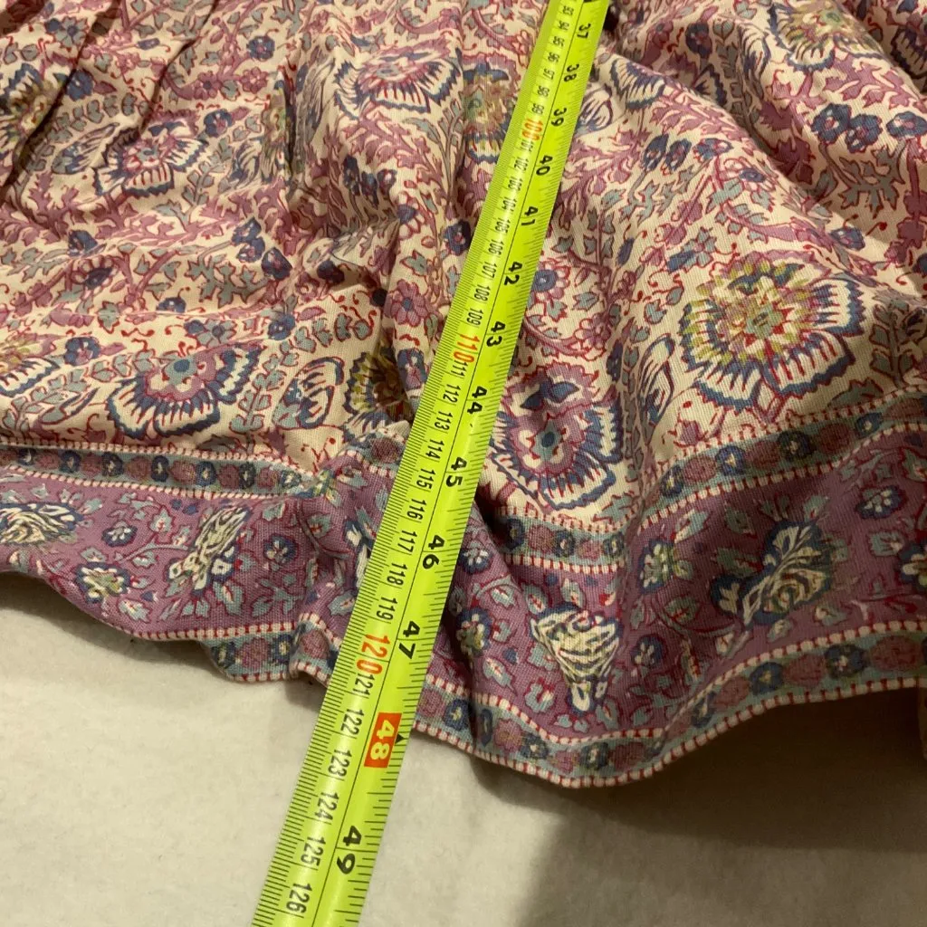 NWT sezane SEA NY ROXANNE midi DRESS  EMILIA linen purple pink SZ40 US8 bust40 - Image 8