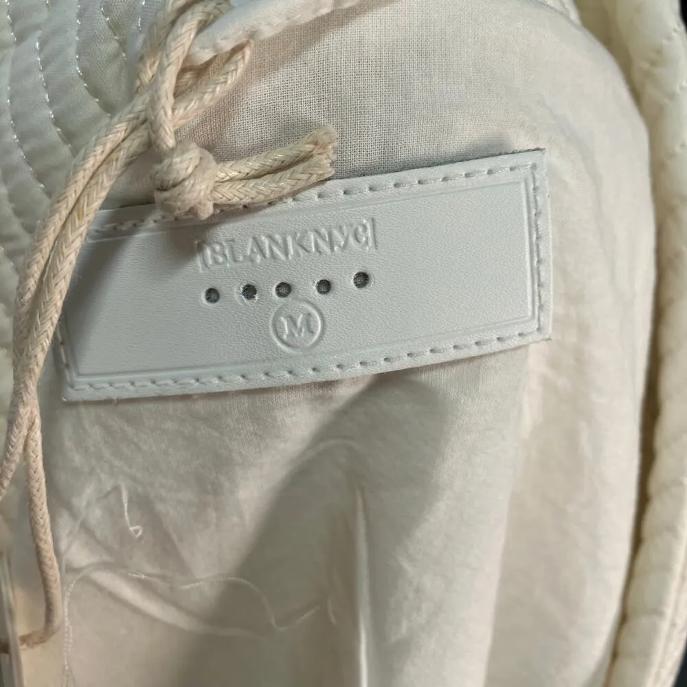 New Blank NYC Quilted Embroidered Kimono Jacket Luxury Womens Medium Cotton - Image 11