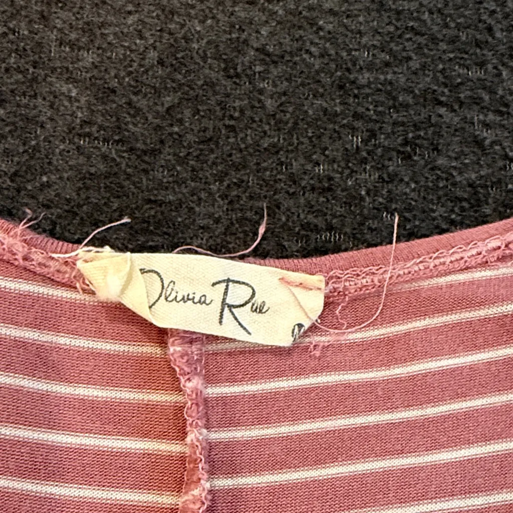 Olivia Rae Pink Striped Dress - Image 2