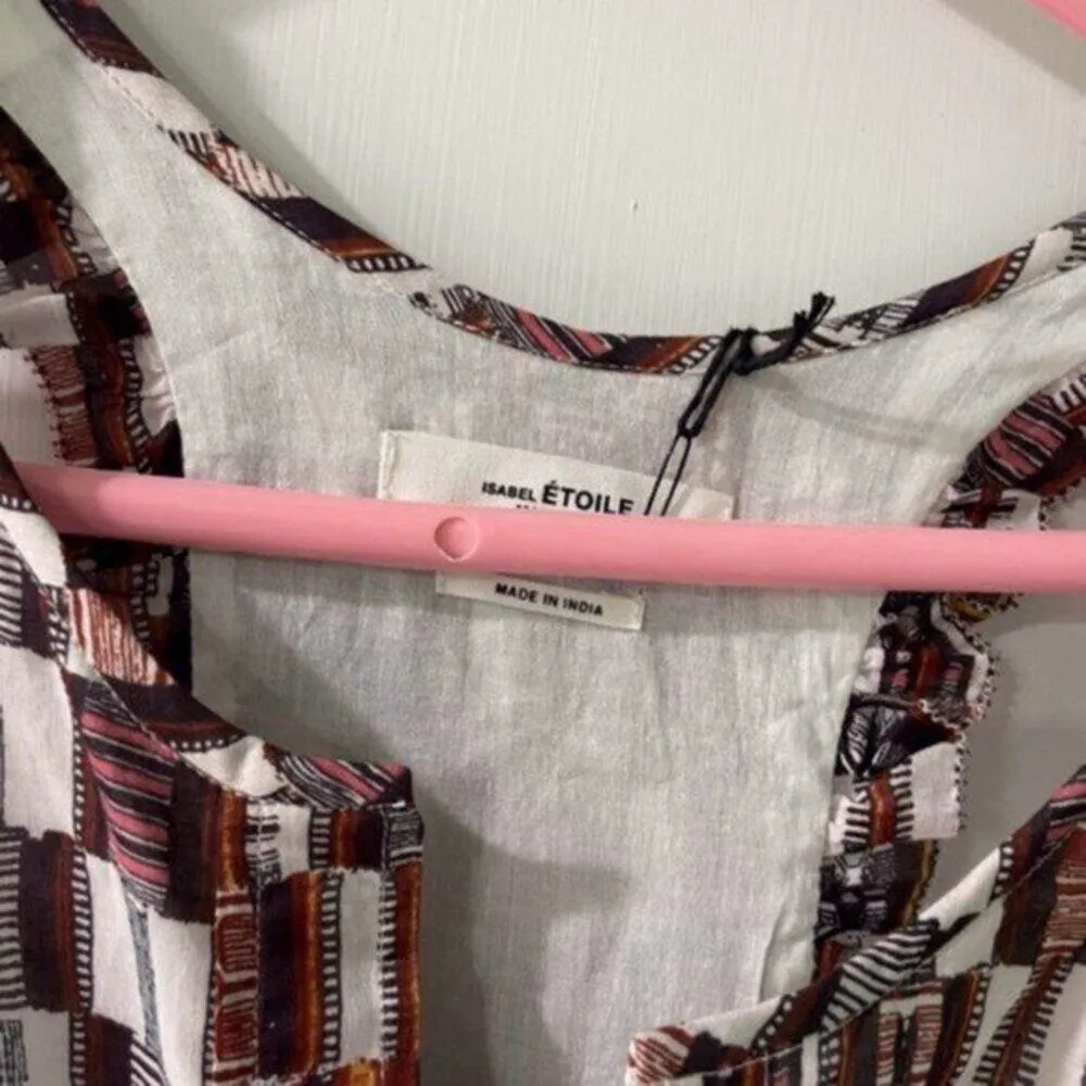 Isabel Marant checked one piece brown and white size 8 - Image 4