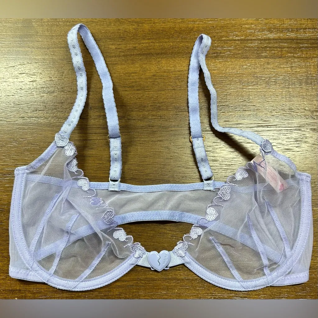 Voight by Valentina Size M Periwinkle Heartbreaker Marilyn Bra - Image 2