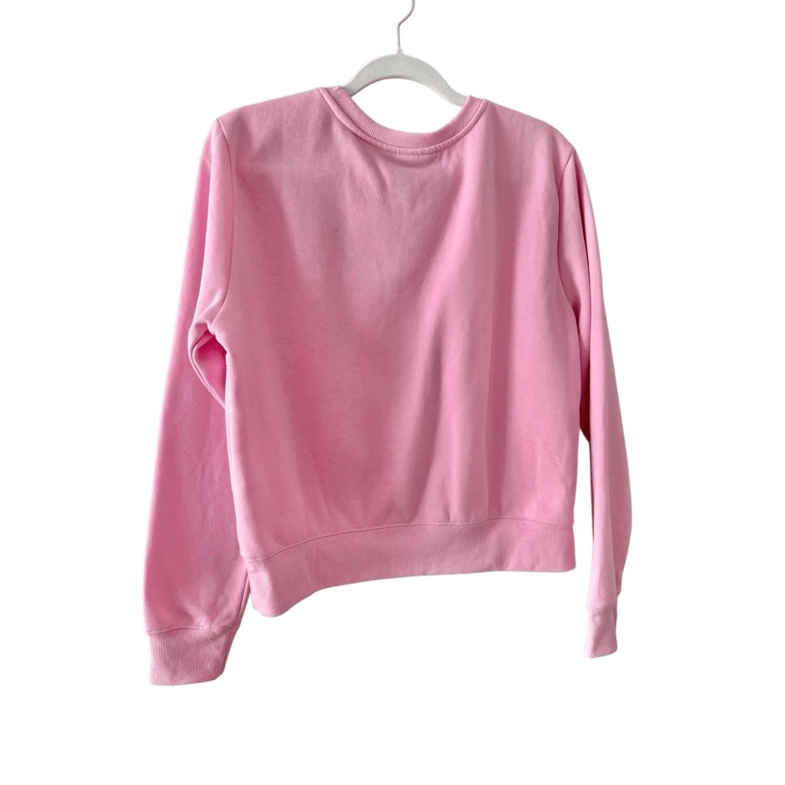 Barbie Sweatshirt Ski Club 1959 Size Large Pink Crewneck Graphic Cropped NEW - Image 6