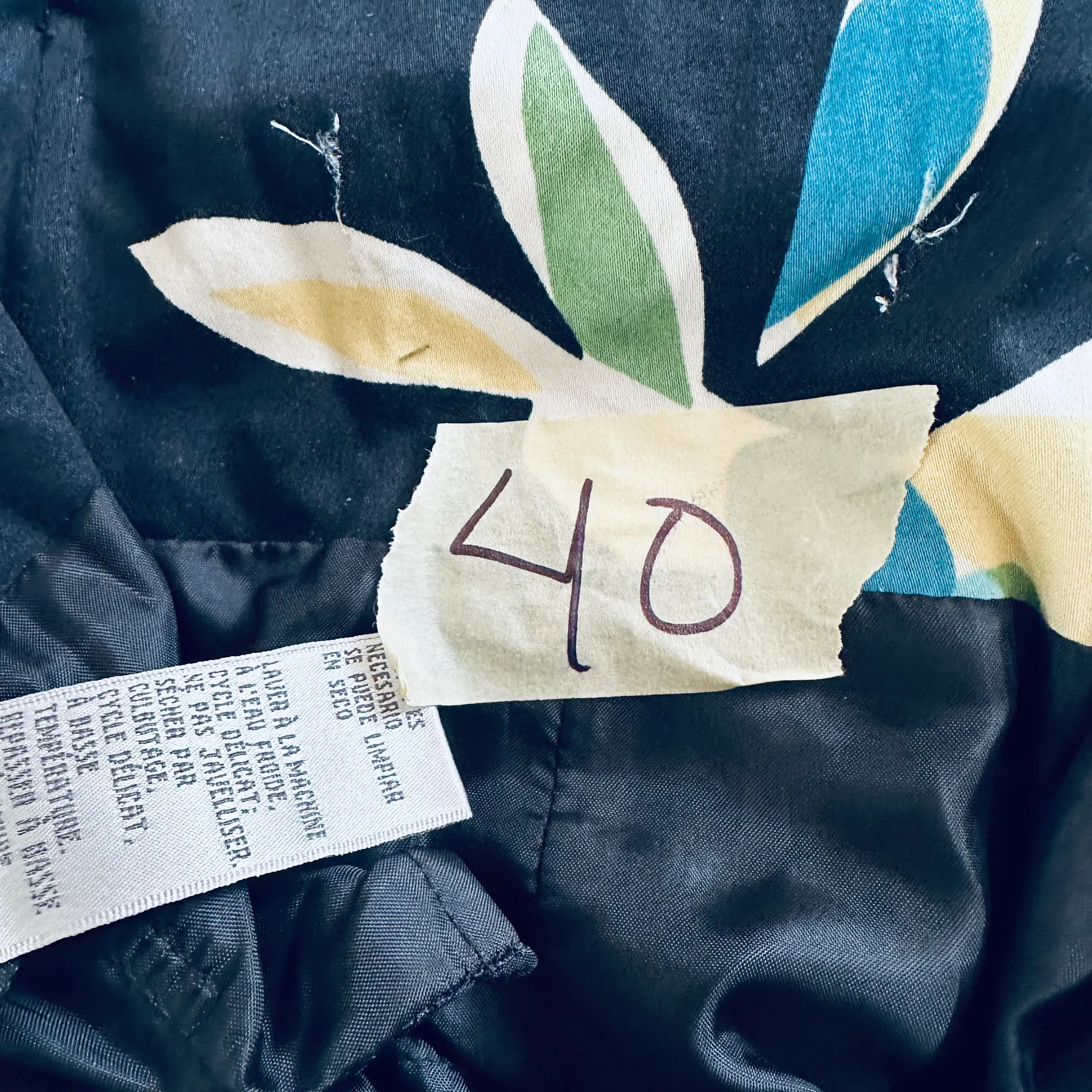 Floral Print Dresses in Black Size S - Image 7