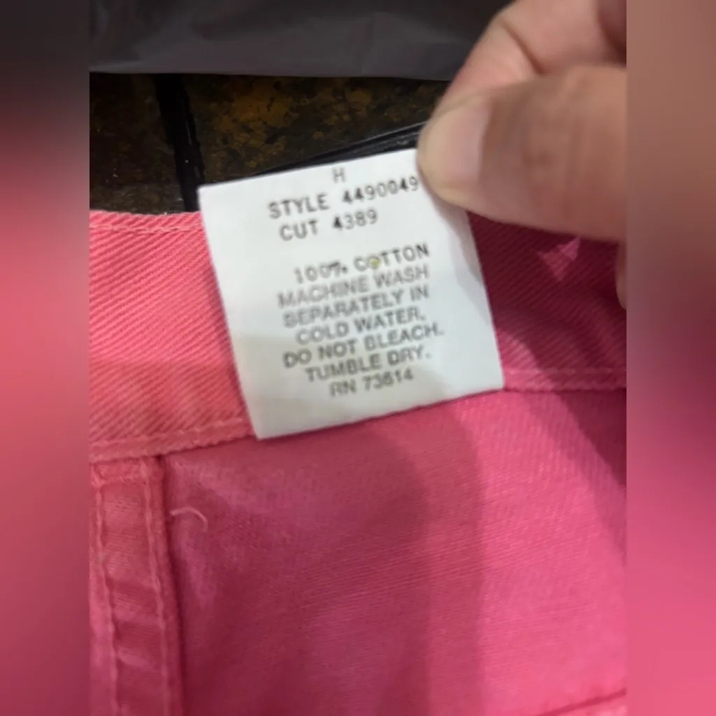 Vintage Steel Jeans 80s 90s Y2K High Rise Pink Shorts sz 9 USA Bermudas EUC - Image 10