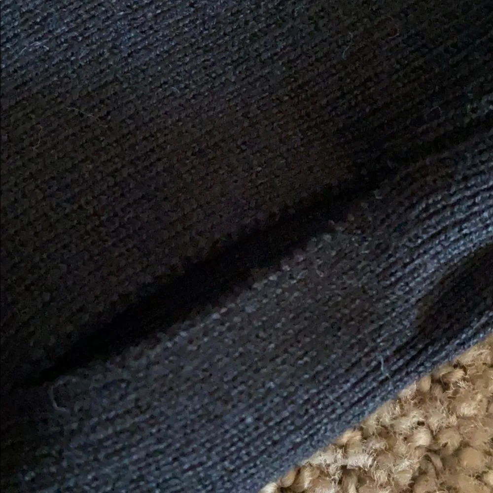 Blanc Noir Black Mesh Thumbhole Sweater - Image 4