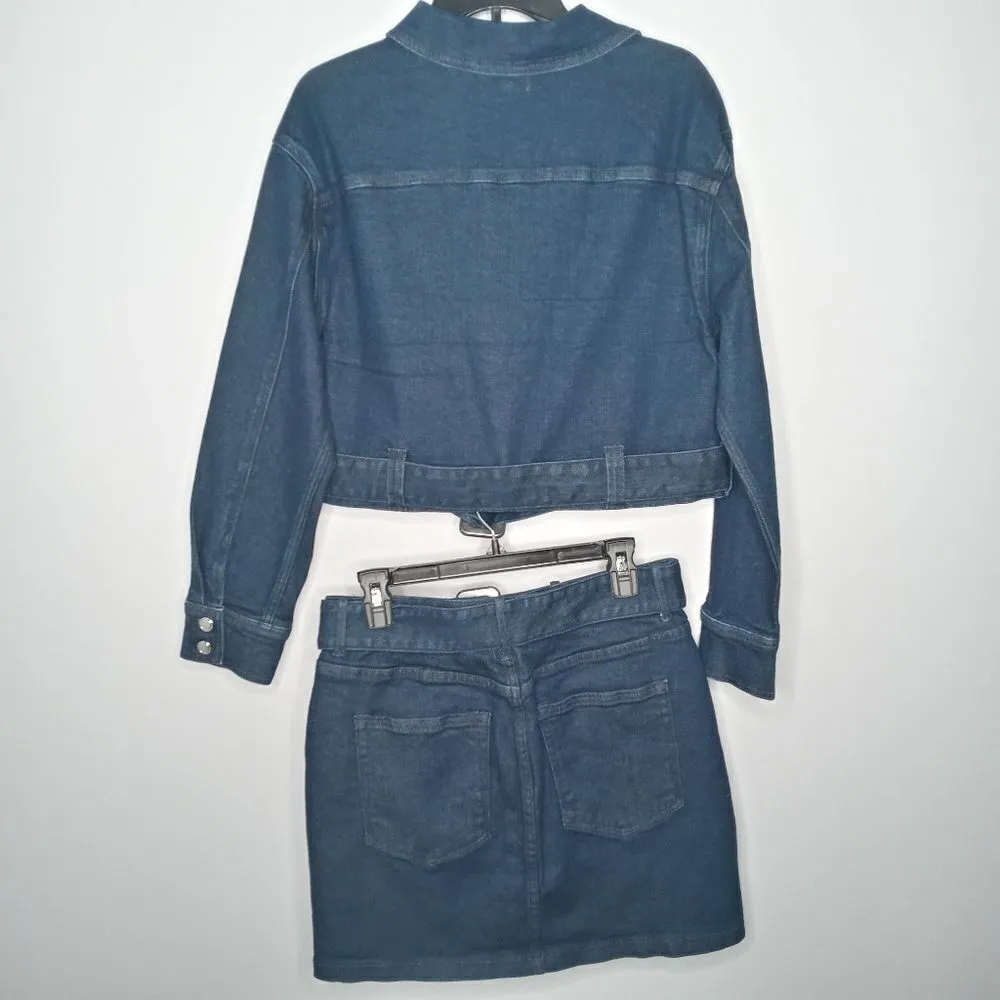 Good AmericanThe 70s Icon Jacket and Skirt - Image 5