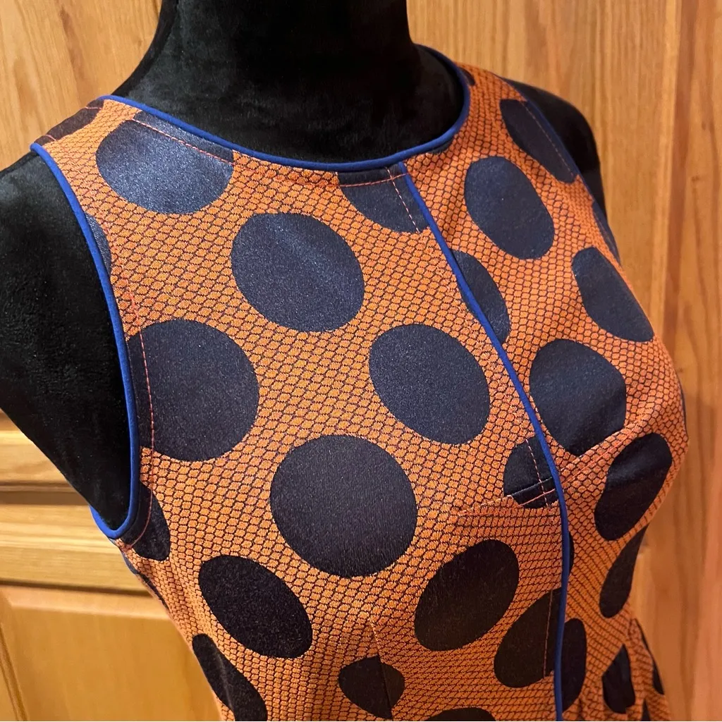 Maeve by Anthropologie Rokin Criss Cross Sleeveless Polka Dot Dress Size 2‎ - Image 10