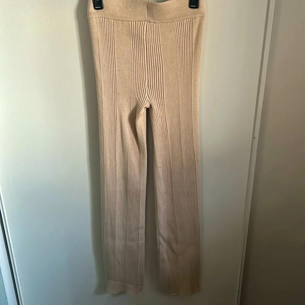 Pink Rose Women’s Ribbed Easygoing Curve Hugging Cozy Cool Weather Sweater Pants - Image 3