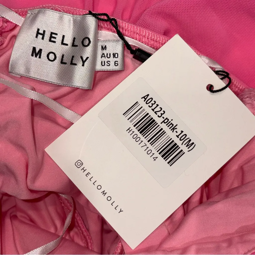 NEW Hello Molly Hot Pink Strapless Excite Me Mini Dress size 6 - Image 8