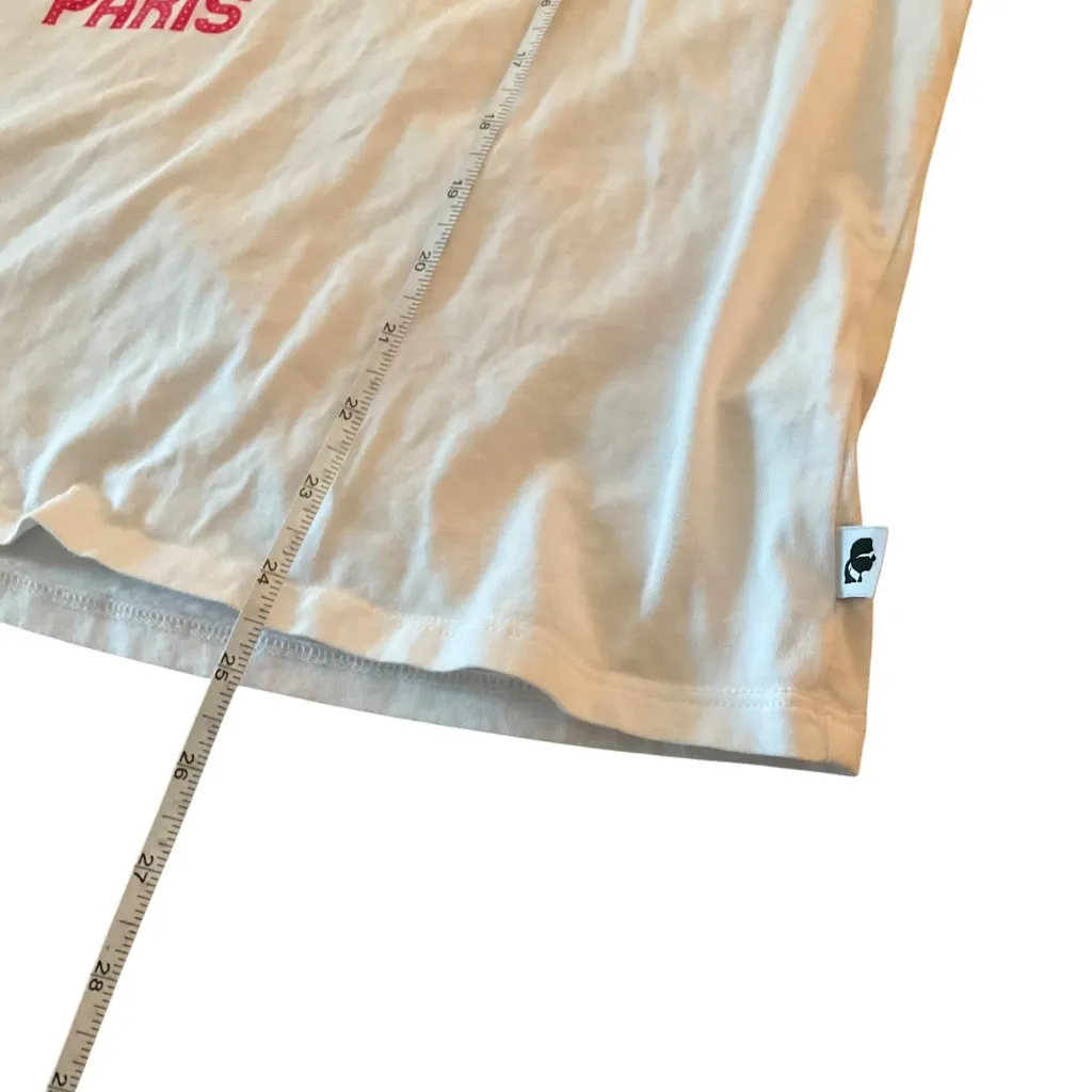 Karl Lagerfeld Paris White Graphic short sleeve T-Shirt XLcasual graphic print - Image 5