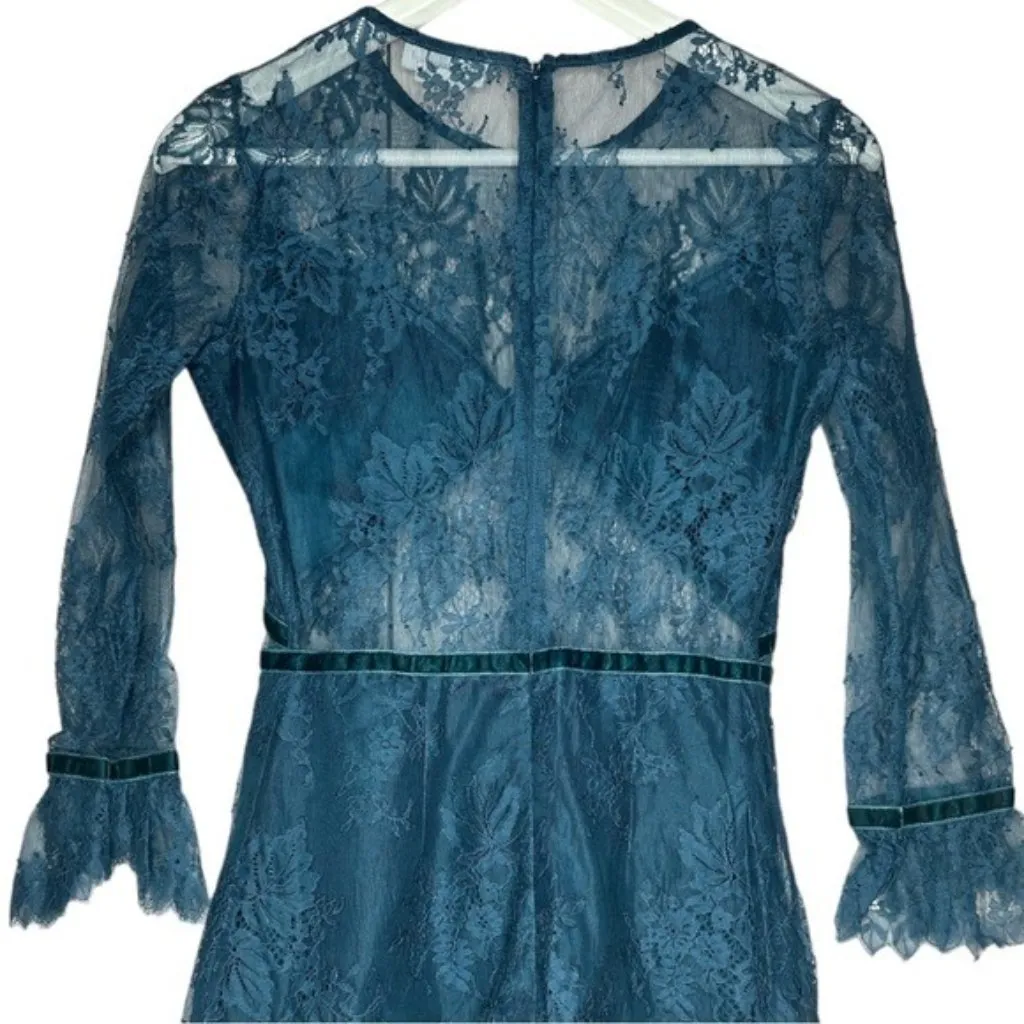 Lovers +Friends Shimmer Cutout Lace Mini Dress Holiday New Years XS - Image 9