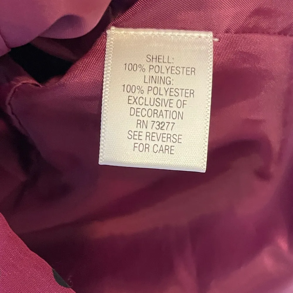 Elle Raspberry Purple Black Polka Dot Blazer - Image 5