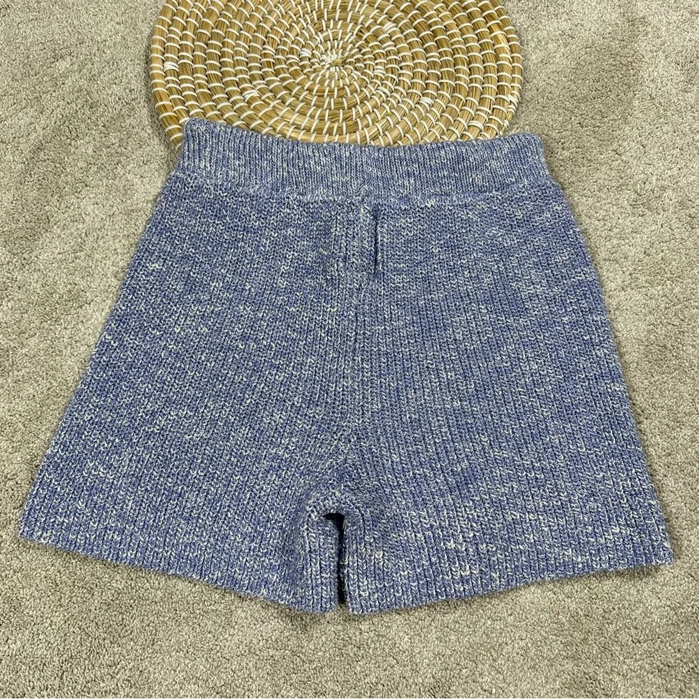 Daily Practice by Anthropologie Knit Lounge Set Sweater Cardigan & Shorts M - Image 9