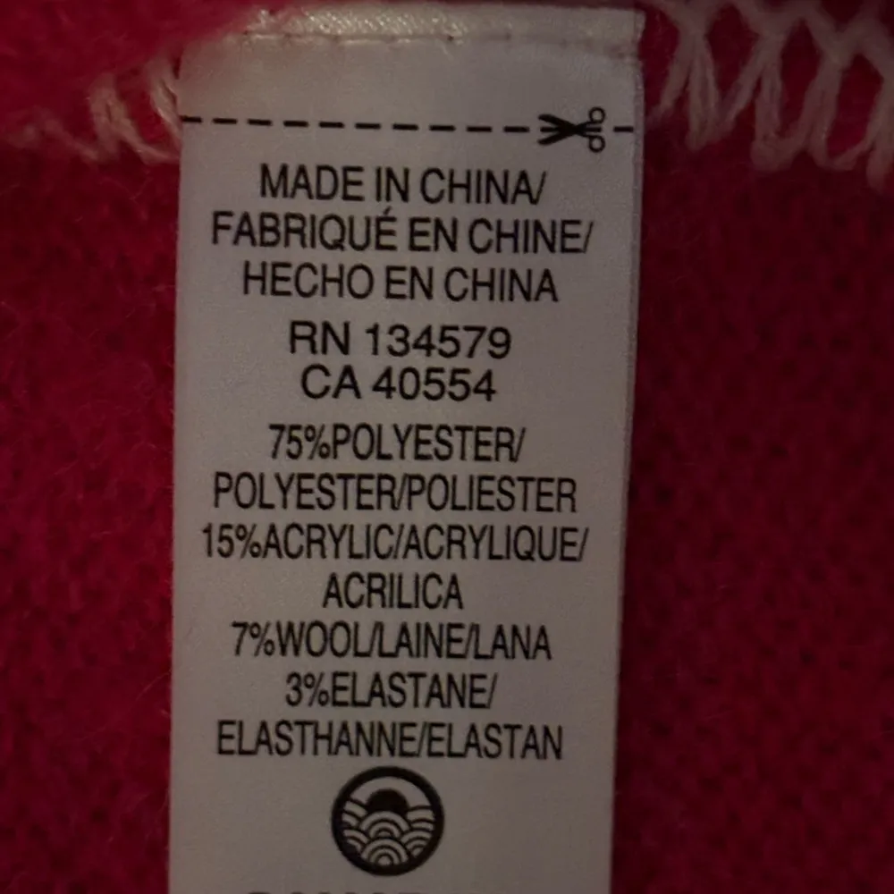 Sundry‎ Bright Pink Sweater Size Small Polyester Blend - Image 5