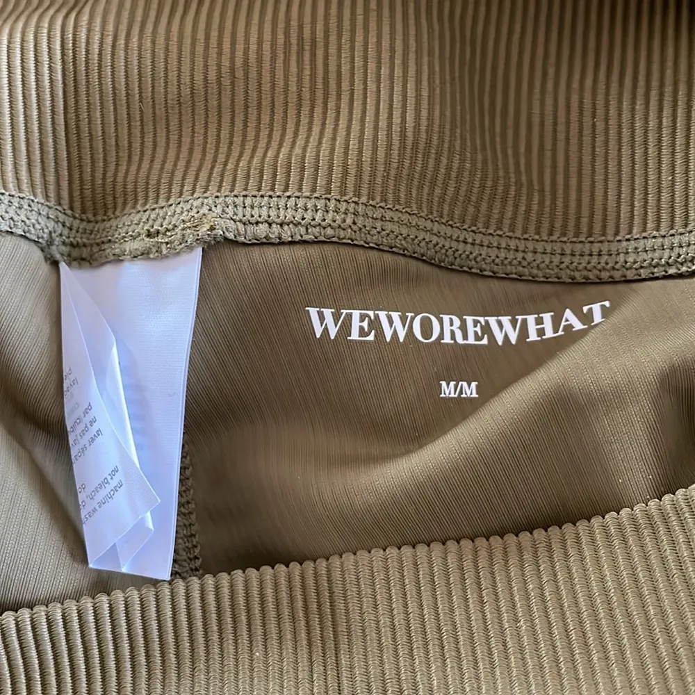 NWOT WeWoreWhat Active Chain High Rise Leggings NO CHAIN BELT Olive Green - Image 5