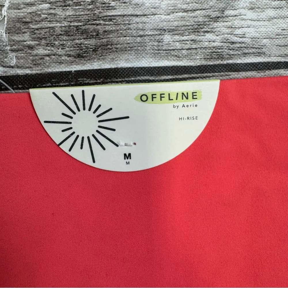 Aerie Offline by  Women's Real Me Xtra Shortie Workout Shorts M Med Medium Coral - Image 5