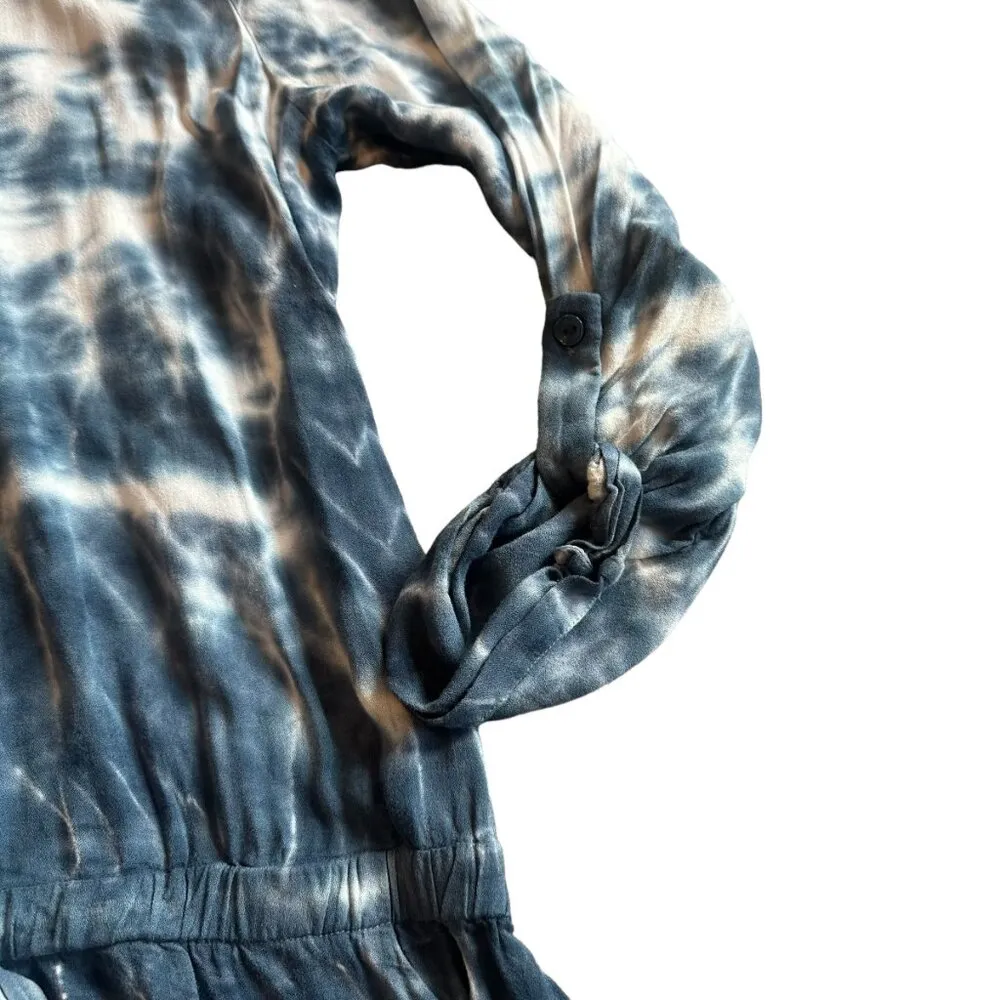 Young Fabulous & Broke Tie Dye Romper Long Sleeve Shorts Size Small Women's - Image 3