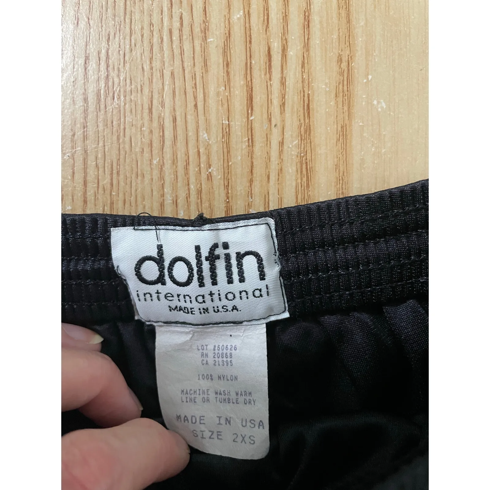 B14-21 Womens Hooters Vintage OG Dolfin Uniform Shorts Black Size Xxs - Image 4