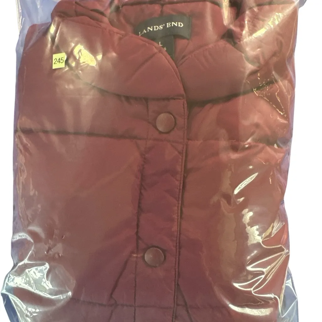 Lands’ End Berry Colored‎ Puffer Vest - Image 7