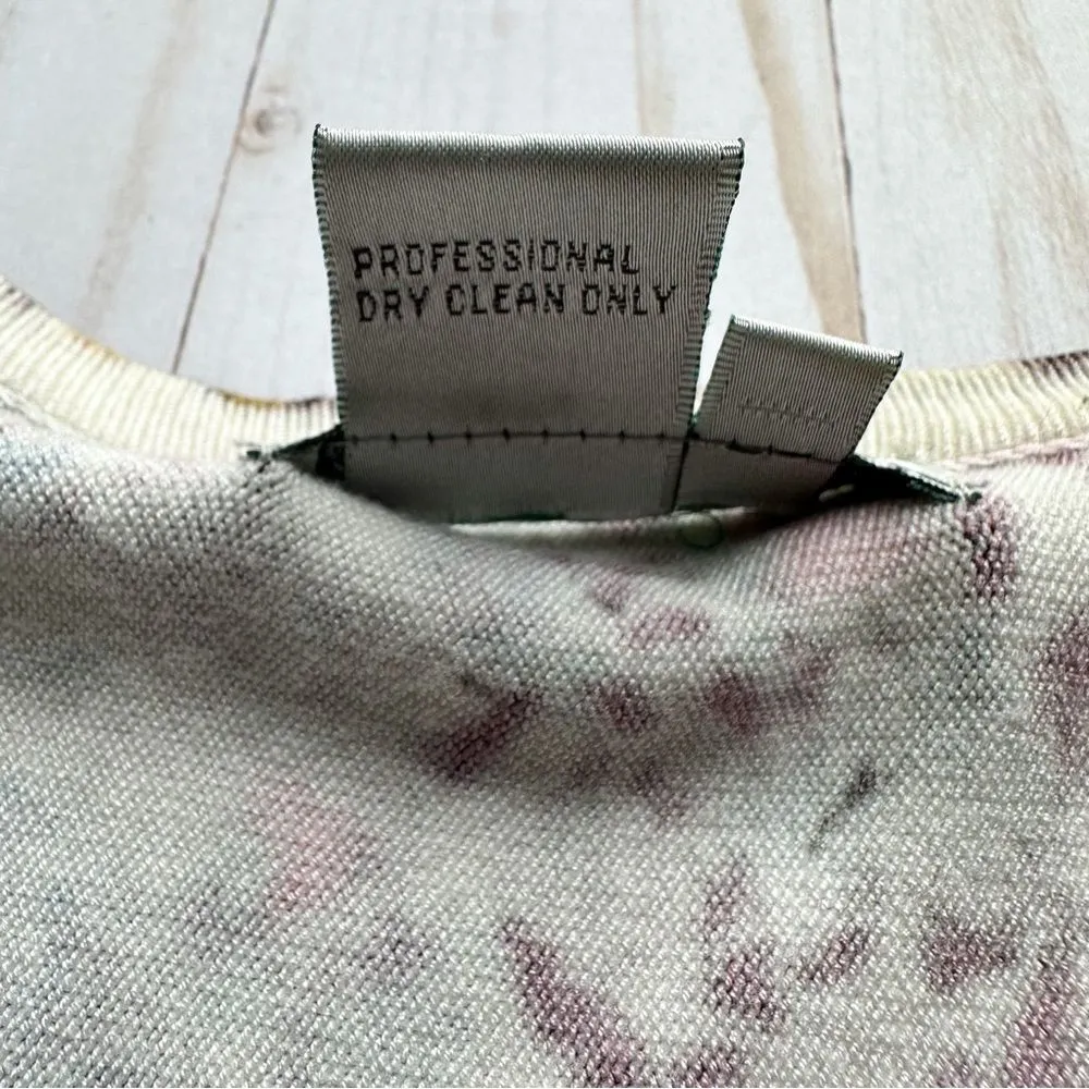 Alberto Makali Leopard Floral Mixed Print Luxe Cardigan Medium - Image 10