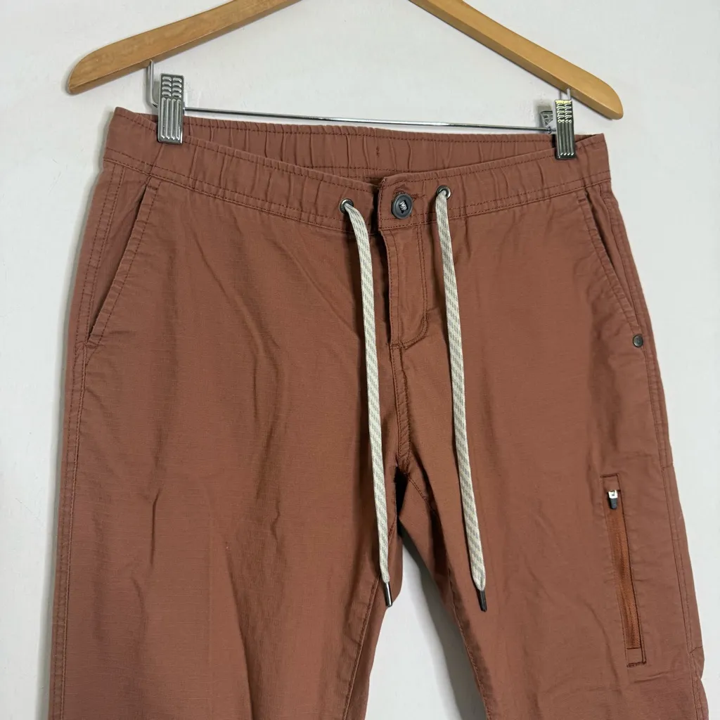 Vuori Ripstop Pants Copper Size Medium – Rust Brown - Image 5