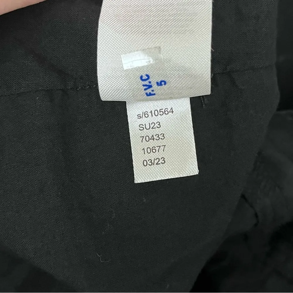 LOFT Black Lace-Up Swing Mini Dress Women’s M Goth Dark Preppy Coastal Moto - Image 8