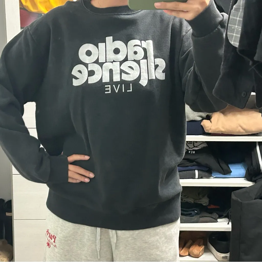 Brandy Melville  Black Graphic Sweatshirt - Image 2