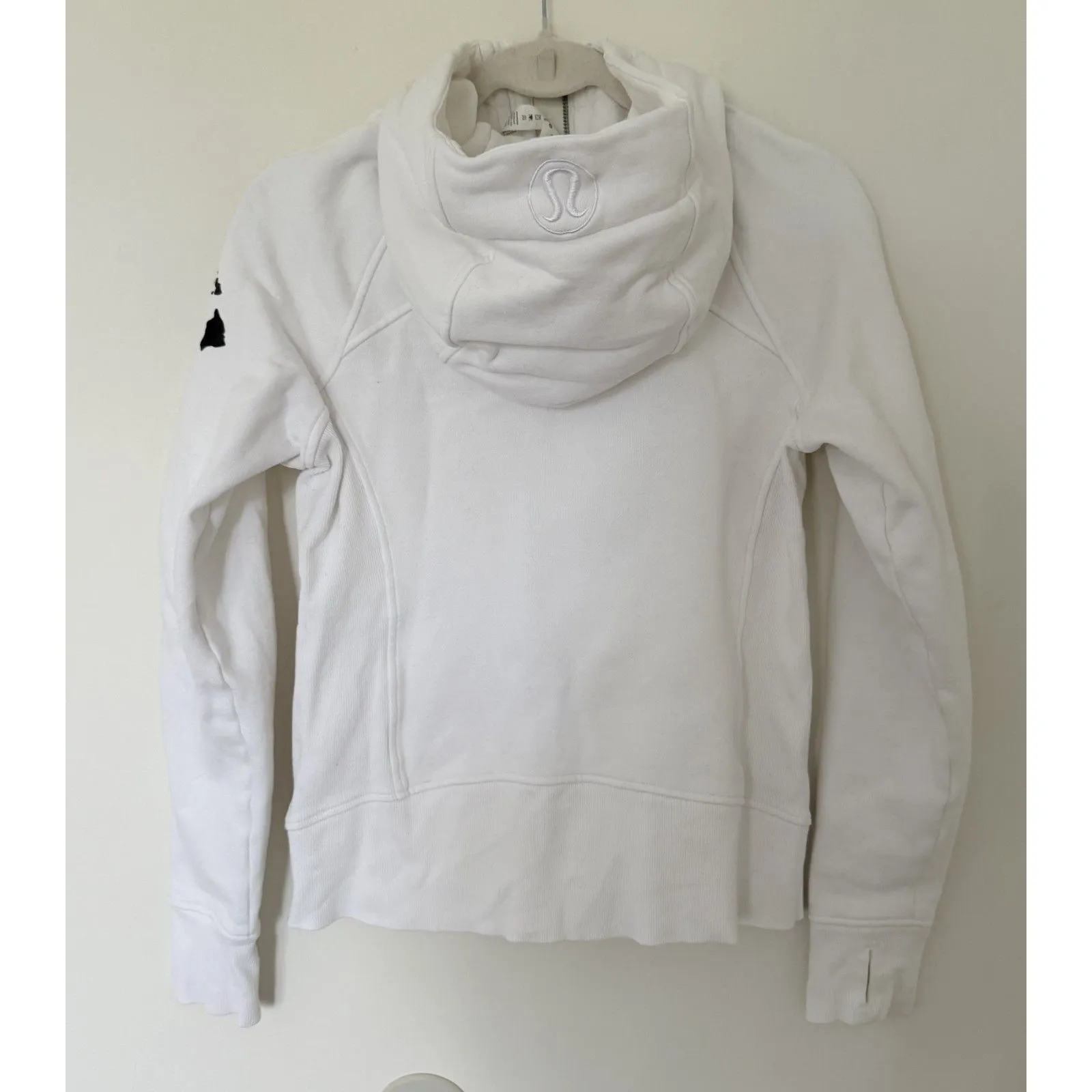 Lululemon Scuba Full Zip Hoodie White Hawaii Islands Rare Exclusive Sz 6 - Image 2