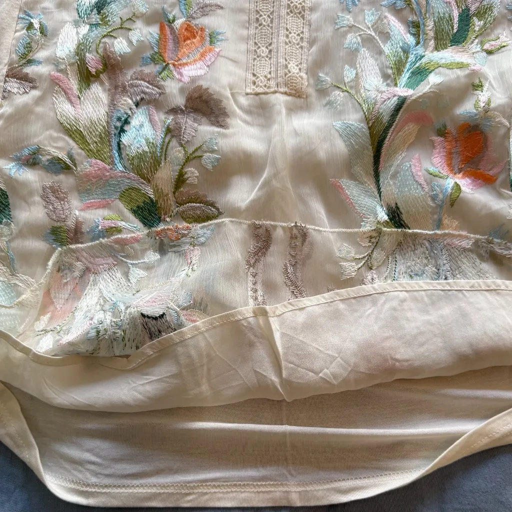 NWT Tiny Hartford Embroidered Top Long Sleeve Small Antrhopologie - Image 6