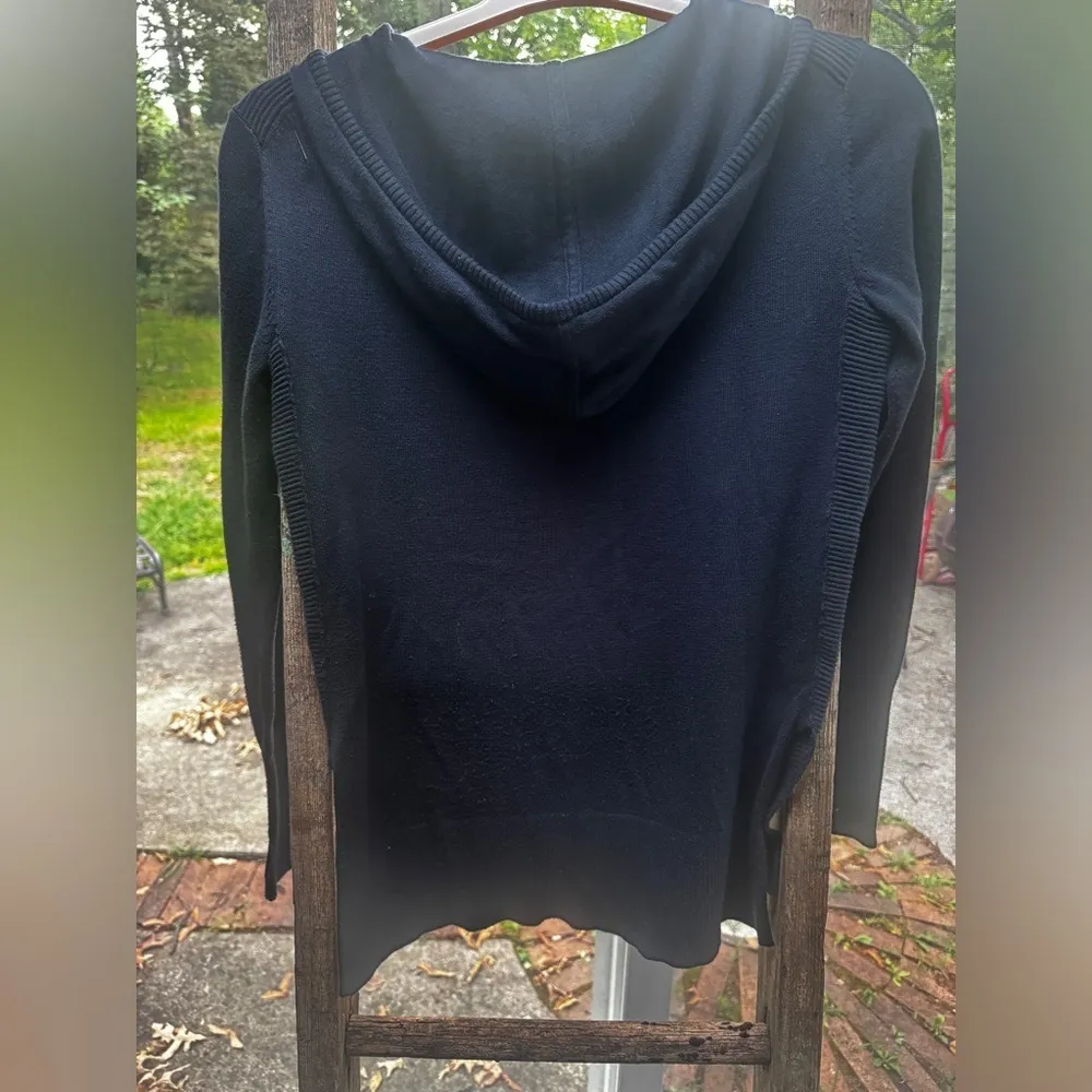 ATHLETA Navy Blue Pullover Hoodie Sweatshirt oversized XXS - Image 7