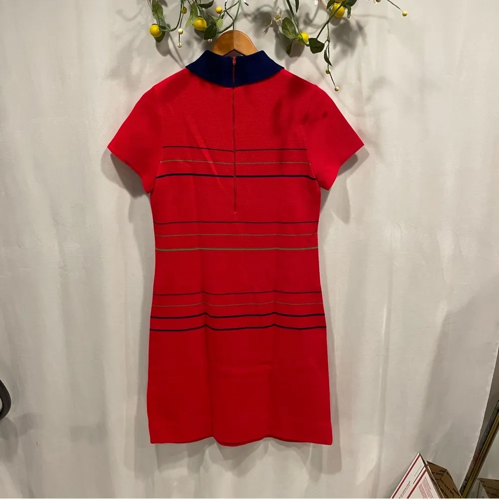 Vintage 60’s mod ✨ red striped holiday ugly Christmas 🎄 contest winner dress Blue Size M - Image 5
