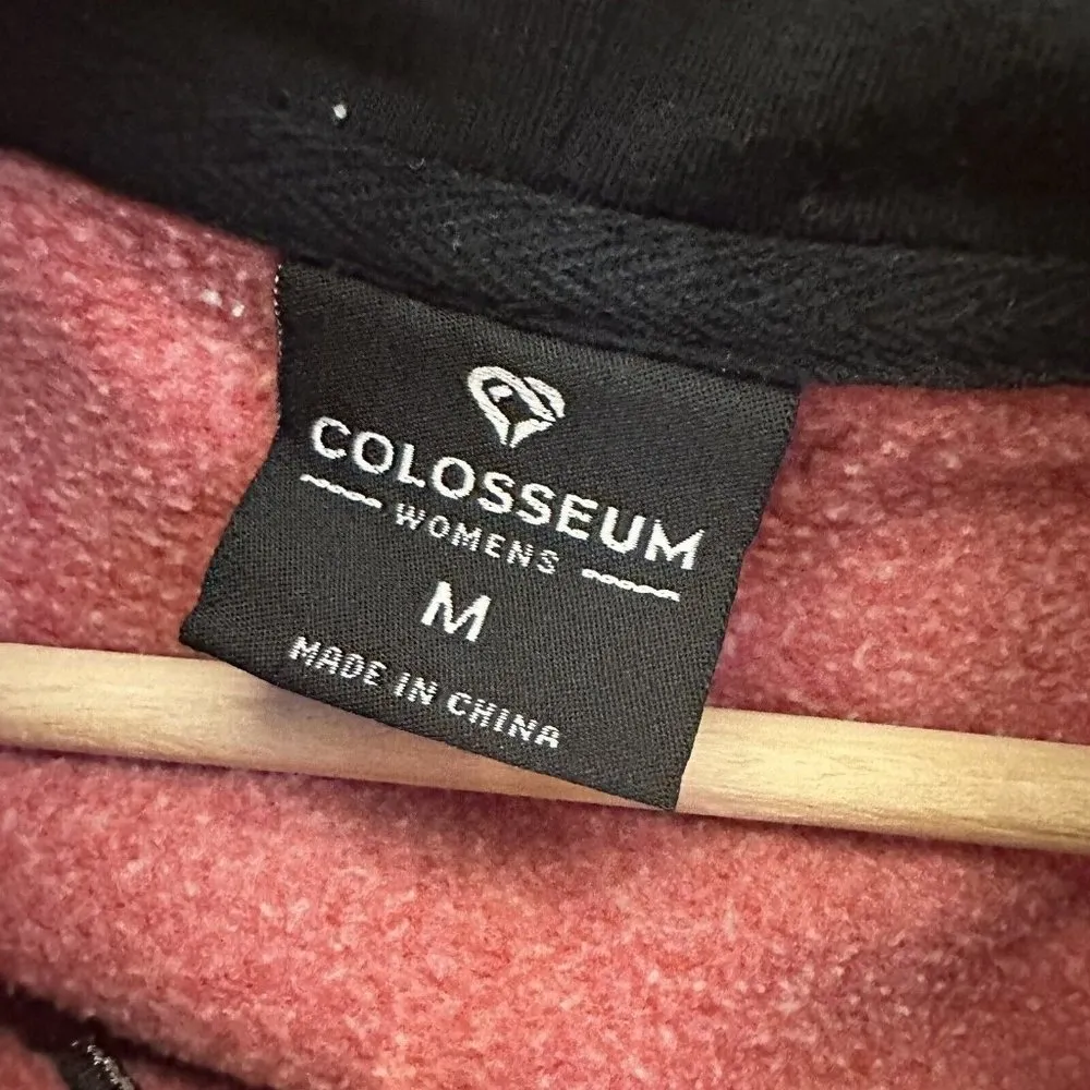 Colosseum Hoodie Womens Medium Red Utah Utes Stitched Logos Sporty Collegiate - Image 4