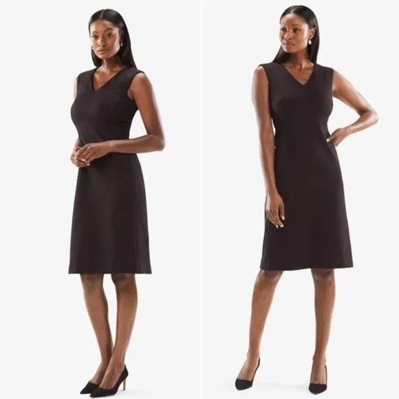 M.M. Lafleur The Evelyn Dress Textured Ponte Dress - Image 4