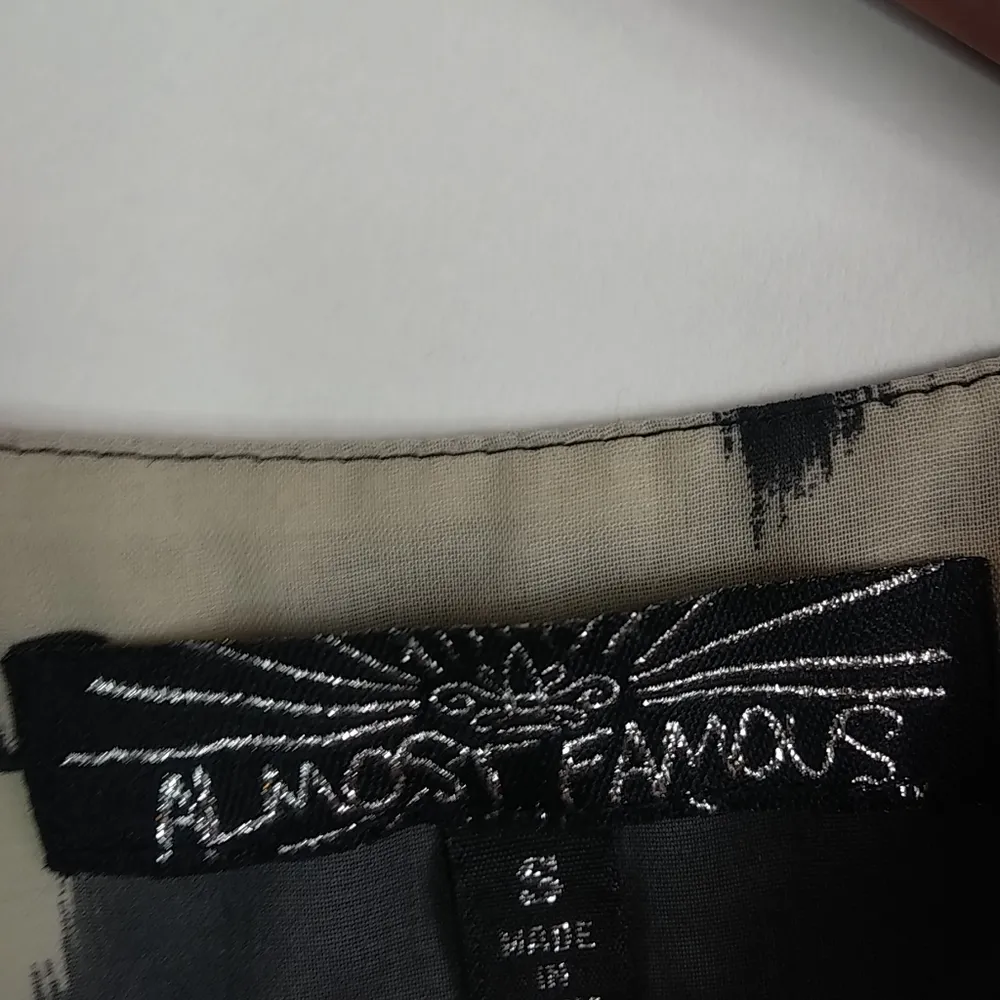 Almost Famous S Tan Black Sheer Top - Image 3