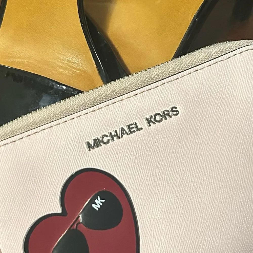 Michael Kors Black Patent Leather Heels 9M/Michael Kors gorgeous wallet-Go KORS! - Image 7