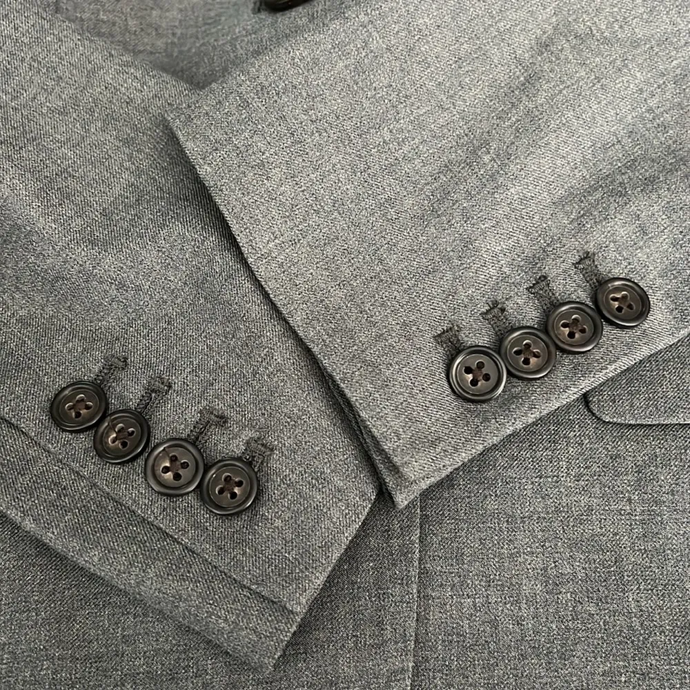 JCrew Two Button Blazer Super 120s Wool Heather Flannel Size 4 - Image 11